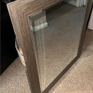 Wood frame mirror